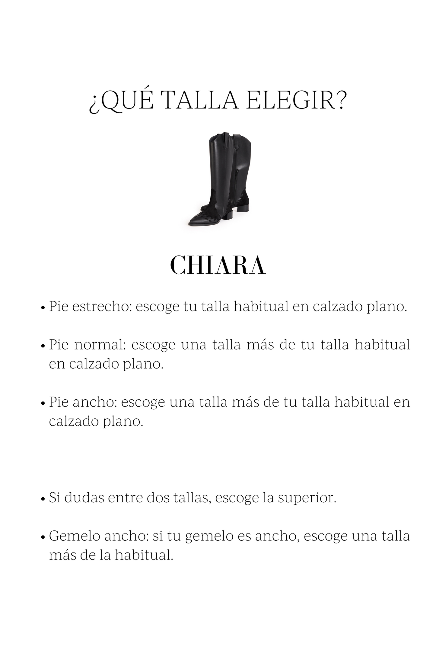 Bota Cowboy Chiara - Dual Confort Plantilla Extraíble